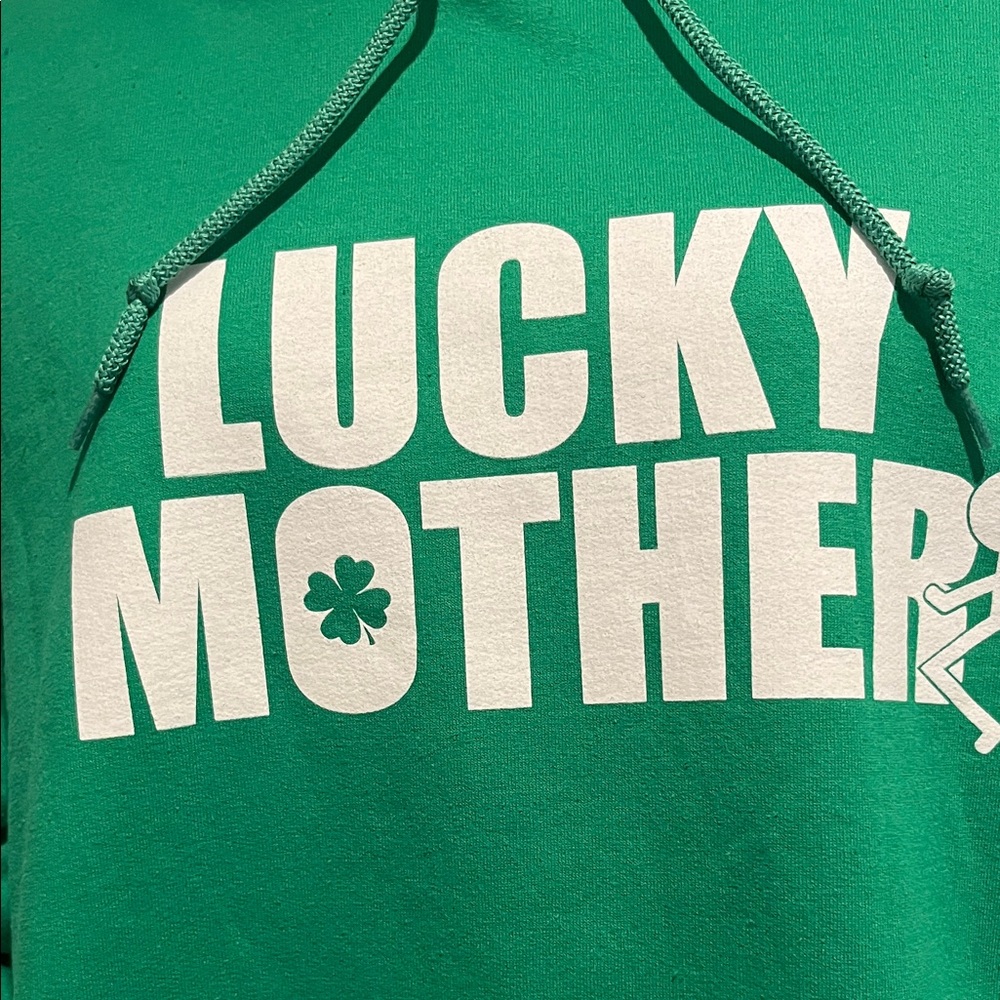 Green Graphic Hoodie Grunt style 2XL with kangaroo pocket unisex
